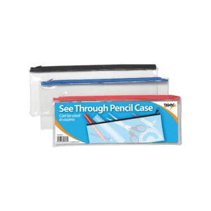 Pencil Cases Clear (Pack of 12)