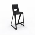 en one high chair H685 High Back – Black – Angle