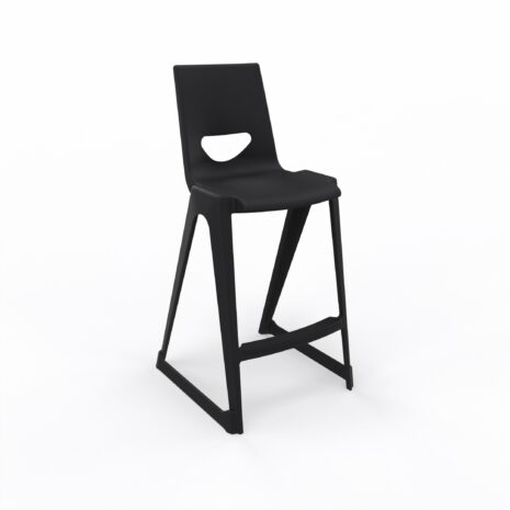 en one high chair H685 High Back - Black - Angle