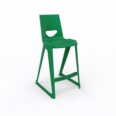 en one high chair H685 High Back – Bottle Green – Angle