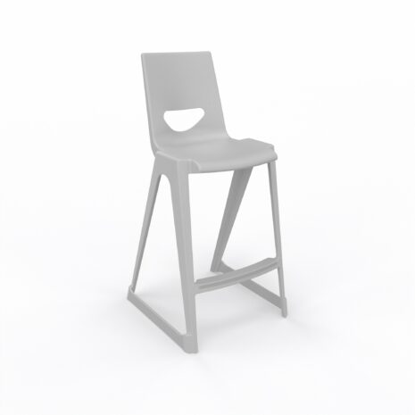 en one high chair H685 High Back - Cool Grey - Angle