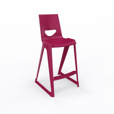 en one high chair H685 High Back - Fuchsia - Angle