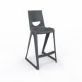 en one high chair H685 High Back – Night Grey – Angle