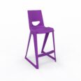 en one high chair H685 High Back – Velvet Purple – Angle