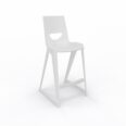 en one high chair H685 High Back – White – Angle