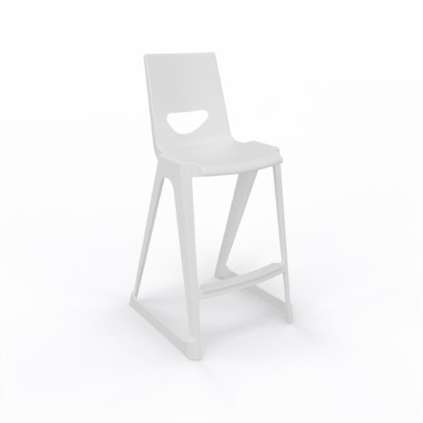 en one high chair H685 High Back - White - Angle