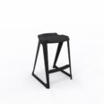 en one stool H685 Low Back – Black – Angle