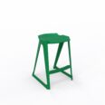 en one stool H685 Low Back – Bottle Green – Angle