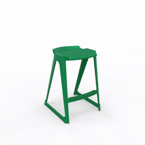 en one stool H685 Low Back - Bottle Green - Angle