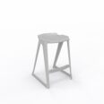 en one stool H685 Low Back – Cool Grey – Angle