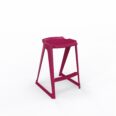 en one stool H685 Low Back – Fuchsia – Angle