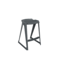 en one stool H685 Low Back – Night Grey – Angle