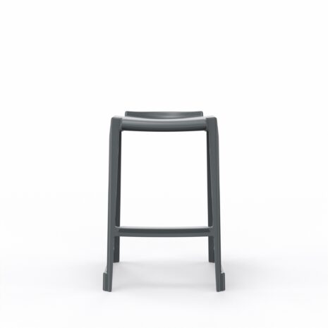 en one stool H685 Low Back - Night Grey - Front