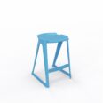 en one stool H685 Low Back – Sky Blue – Angle